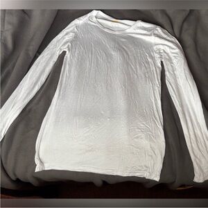 WonderWink Classic White Long Sleeve Top